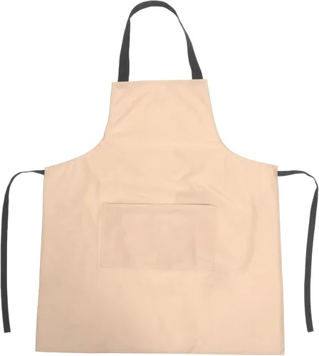 KALLORY Delantal de cocina impermeable con bolsa de PVC rosa delantal de cocina para hombres y mujeres adecuado para uso doméstico y restaurante