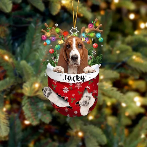 Miniatura 104 de Adorno de Navidad personalizado para perro Airedale Terrier en bolsillo de nieve, adorno para árbol de Navidad, idea de regalo para amantes