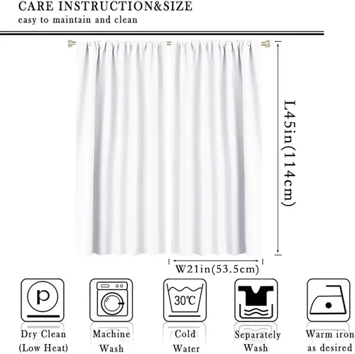 Miniatura 2 de Kokopelli - Cortinas opacas para cocina, decoración de sala de estar, dormitorio, 21 x 45 pulgadas, 2 paneles