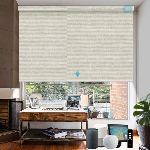 Miniatura 30 de SmartWings Persianas motorizadas con control remoto para ventanas, persianas enrollables Matter 100% opacas, automáticas, eléctricas inteligentes