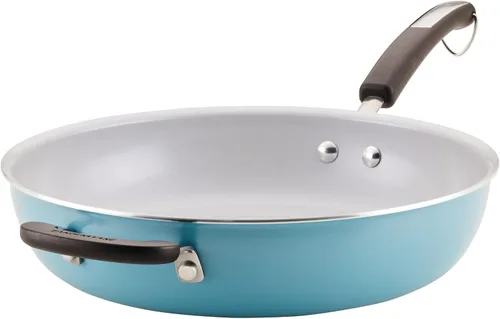Miniatura 10 de Sartén antiadherente de cerámica EcoAdvantage de Farberware, 10 pulgadas, Aqua Aguamarina