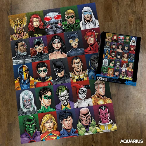 Miniatura 3 de AQUARIUS DC Comics Puzzle Retro Cast (rompecabezas de 1000 piezas) – Mercancía y coleccionables con licencia oficial de DC Comics – Sin