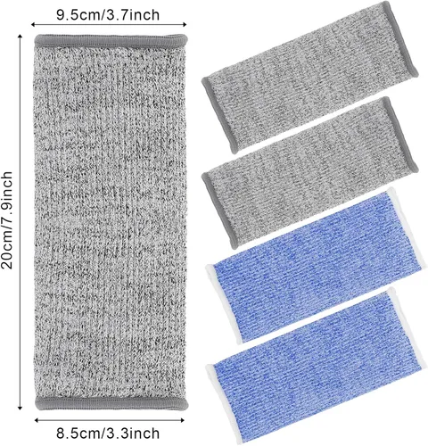 Miniatura 2 de Neer 4 pares de mangas protectoras para brazos para piel delgada, anticortes, resistentes a quemaduras, funda para antebrazo para cocina y azul