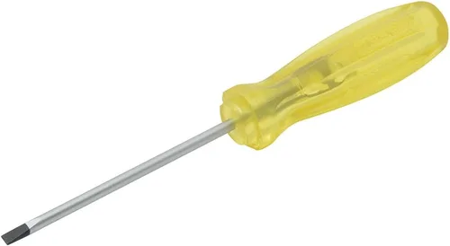 Urrea 9624 Destornillador de mango ámbar de vástago redondo de 4 pulgadas, 1/8 pulgadas