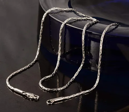 Miniatura 2 de Trusuper Collares de acero inoxidable estilo titanio para hombre o mujer fantasía final italiana cadena collares 2 mm unisex