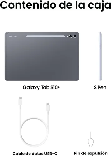 Miniatura 7 de Samsung Galaxy Tab S10+ Plus 12.4" 256GB Tableta Android, Herramientas Galaxy AI, Círculo para Buscar, Pantalla AMOLED 2X, Batería de Larga Gris