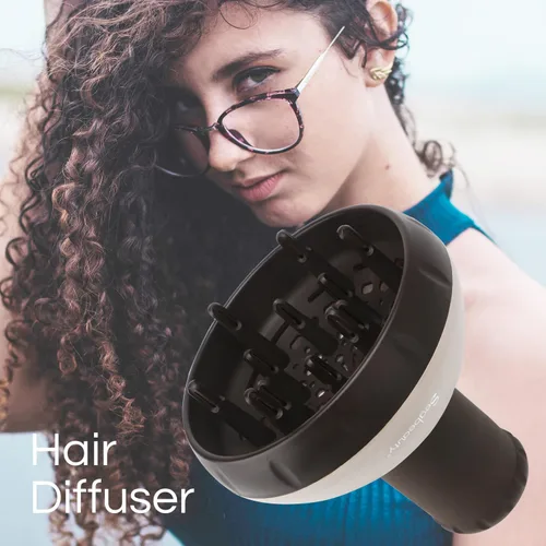 Miniatura 2 de Segbeauty Difusor de cabello con cuenco profundo, flujo de aire ajustable, accesorio profesional para cabello rizado y ondulado, herramienta