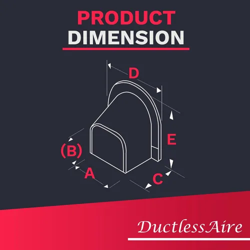 Miniatura 3 de DuctlessAire Mini Split Line Set Cover – Cubiertas de línea para condensador Mini Split, sistemas de aire central, HVAC, bombas de calor y más