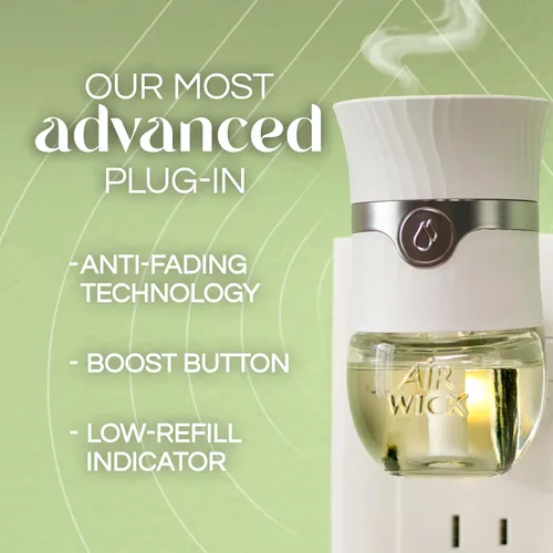 Miniatura 3 de Air Wick Vibrante calentador de aceite perfumado enchufable + recargas, impregnado con aceites esenciales, ambientadores enchufables para el hogar