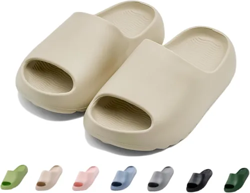 Miniatura 32 de Sandalias acolchadas para mujeres, hombres y niños, cómodas, antideslizantes, suaves, impermeables, para baño, ducha, sandalias acolchadas de suela
