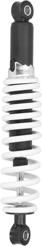 Amortiguadores traseros para motocicleta, 12.008 in/12 pulgadas, amortiguador trasero blanco + negro, resorte de aleación de aluminio, para