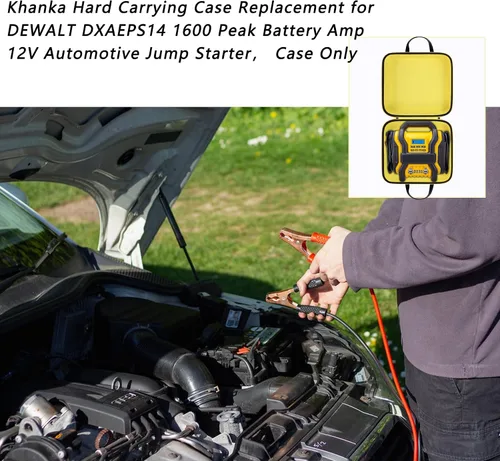 Miniatura 4 de Khanka Estuche rígido de transporte para reemplazo de DEWALT DXAEPS14 1600 pico de amperios 12V arrancador de batería automotriz/estación