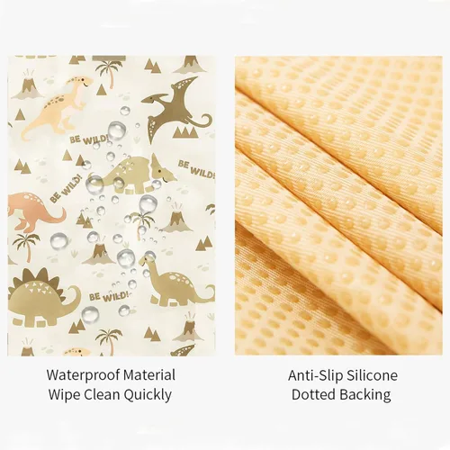 Miniatura 5 de Insular Tapete para salpicaduras de bebé para debajo de la silla alta, artes/manualidades, tapete antideslizante e impermeable para piso, tapete