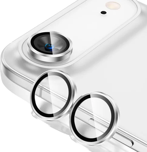 Miniatura 34 de Tensea Protector de Lente de Cámara para iPhone 13 mini/iPhone 13, Cubierta de Cámara de Vidrio Templado 9H Protector de Pantalla Anillo Individual
