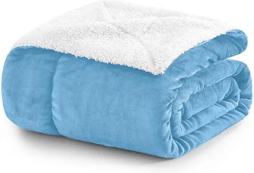Miniatura 56 de MOONLIGHT20015 Mantas Sherpa de color rosa bebé tamaño King para cama – Paquete al por mayor de 9 mantas Sherpa – Manta suave y esponjosa