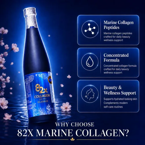 Miniatura 5 de 82X Classic Collagen - Péptidos de colágeno de atún de pescado marino, bebida líquida para piel, cabello y uñas de Japón con 82 plantas fermentadas
