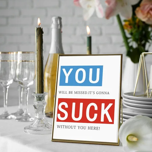 Miniatura 6 de BENNLOOS Tarjeta de Definición de Despedida con Sarcasmo para Mejor Amigo del Trabajo, Regalos de Despedida Groseros para Compañeros de Trabajo