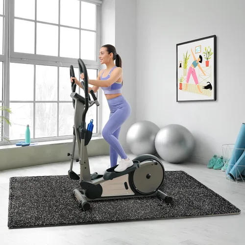 Miniatura 4 de Tapete Sivan Health and Fitness® de goma de alta densidad en forma de puzle para hacer ejercicio - Mosaico que encaja para gimnasia - 2,2 m2 Azul