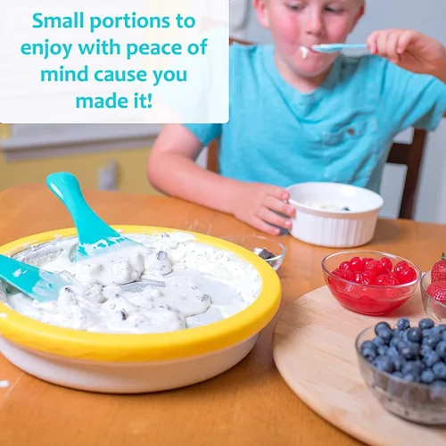 Miniatura 5 de Máquina de helado - Golosinas congeladas en minutos - Ice Cream Time Pan - Yogur congelado, sorbete, gelato - Diversión familiar, alternativa