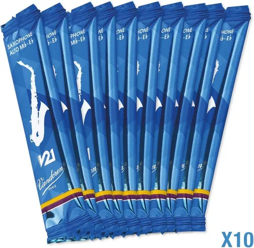 Miniatura 4 de Vandoren SR8125 - Cañas para saxofón alto V21 (fuerza de 2.5); Caja de 10