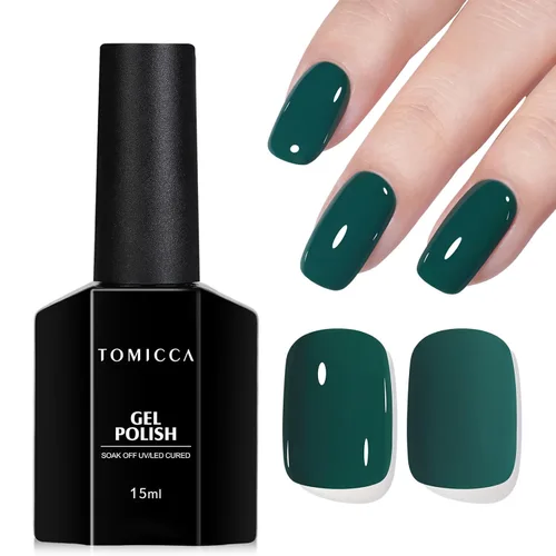Miniatura 30 de TOMICCA Capa superior de gel mate, 0.5 onzas líquidas, acabado mate para esmalte de uñas de gel, remojar LED UV para curar de larga duración