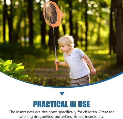 Miniatura 2 de TENDYCOCO Redes telescópicas para atrapar insectos al aire libre con cubos para niños, kit extensible para atrapar insectos y red de pesca