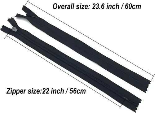Miniatura 3 de 20 piezas de cremallera invisible de nailon, para coser para prendas hechas a mano/bolsos/textiles para el hogar, especial para costurero