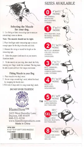 Miniatura 2 de Hamilton Pet & Equine Hamilton H.P. Mugz - Bozal ajustable de nailon suave de ajuste rápido, 4 a 4-1/2 pulgadas, color negro