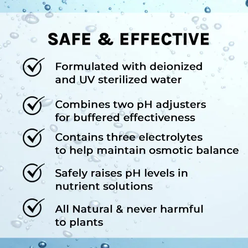 Miniatura 4 de Microbe Life Hydroponics Líquido de control de pH Up, tampón premium para estabilidad del pH, aumenta los niveles de pH, uso con cualquier sistema