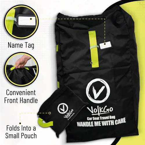 Miniatura 2 de V VOLKGO Bolsa de Viaje para Asiento de Coche para Avión con Correas Acolchadas de Mochila para el Hombro, Bolsa de Facturación en Puerta, Bolsas