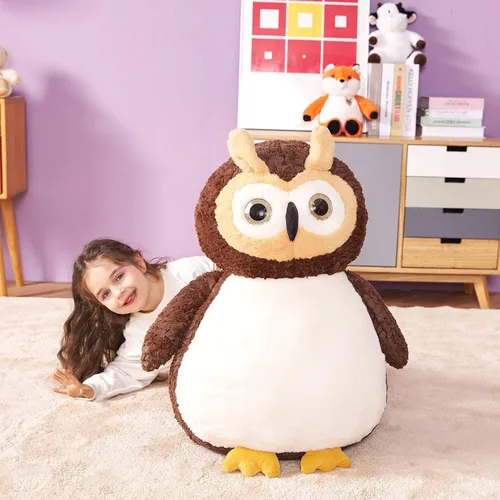 Miniatura 5 de IKASA Juguete de peluche de búho gigante, juguete de peluche grande de 23 pulgadas para niños, niñas, niños, novia y niños