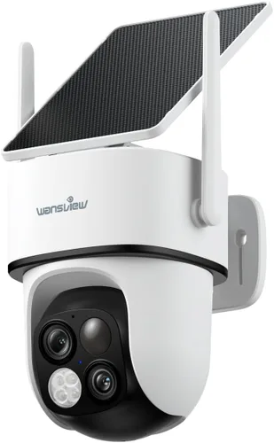 Miniatura 9 de Cámaras de seguridad inalámbricas para exteriores wansview - Cámaras de seguridad para el hogar de lente dual 2K, vista de 360°, alimentadas por