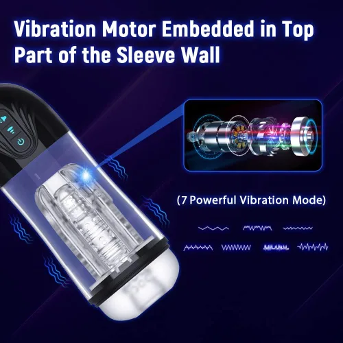 Miniatura 4 de Bomba de pene con copa de masturbadores masculinos automáticos personalizados para el placer sexual de los hombres, Yukzen vibrando manos libres