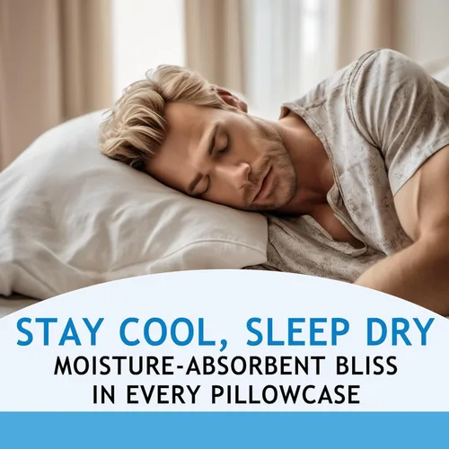 Miniatura 5 de Fundas de almohada con cremallera, tamaño estándar 26 x 20 pulgadas, 100% viscosa derivada de bambú, paquete de 2, color crema, fundas de almohada