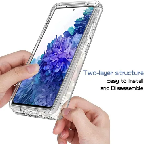 Miniatura 4 de Funda para Samsung Galaxy S20 FE 5G, Samsung S20 FE SM-G781U con protector de pantalla de vidrio templado, funda protectora de cuerpo completo