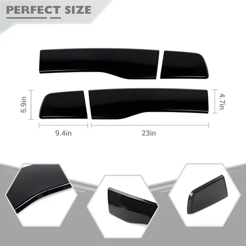 Miniatura 5 de JeCar Cubierta de luz trasera ahumada luz trasera para 2011 2012 2013 2014 Dodge Charger Accesorios exteriores
