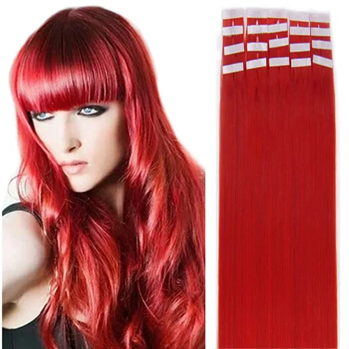 Miniatura 76 de Extensiones de cabello humano Remy con cinta adhesiva sin costuras (16 pulgadas, 10 unidades, rubio ceniza)