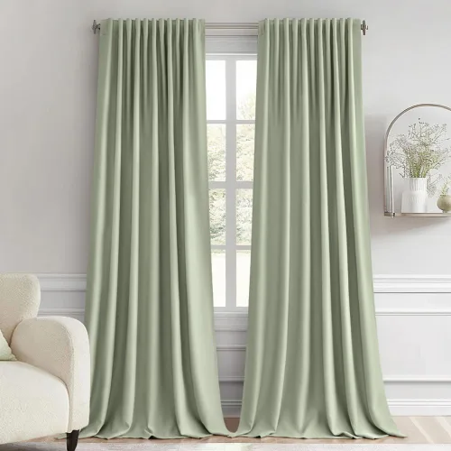 Miniatura 101 de MIULEE Cortinas opacas con pestaña trasera de 63 pulgadas de largo, juego de 2 paneles para sala de estar, dormitorio, privacidad, bolsillo