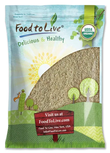 Miniatura 9 de Arroz integral orgánico de grano largo, 3 libras, sin OMG, grano entero, crudo, no irradiado, kosher, vegano, a granel. Buena fuente de fibra