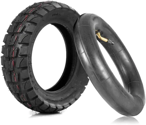 Neumático de scooter de 10 pulgadas, neumático de scooter eléctrico de 10'' y cámara interior (1 juego), neumático inflable de carretera y todo