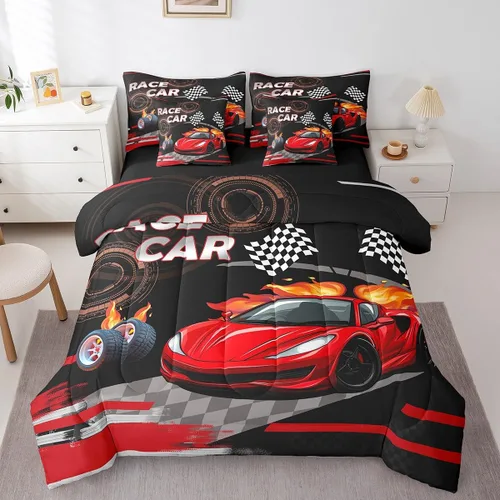 Miniatura 41 de Feelyou Juego de edredón de tren vintage de 7 piezas, diseño retro de motor de vapor para niños y niñas, juego de ropa de cama retro de tren