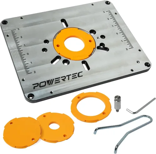 Miniatura 9 de POWERTEC Kit de valla de mesa de enrutador, sistema de lujo, 3-3/8 pulgadas de alto, 24 pulgadas de largo, mesa de enrutamiento para carpintería