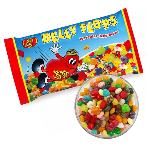 Jelly Belly Belly Flops – Caramelos de forma divertida – Paquete a granel de Jelly Beans para fiestas y eventos (paquete de 1, bolsas de 2 libras)