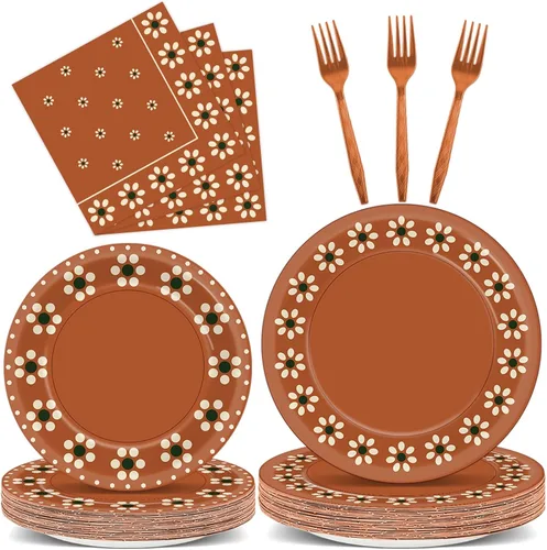 Miniatura 65 de 100 piezas de platos y servilletas para fiesta mexicana, suministros de fiesta Mayo México, vajilla mexicana, juego de vajilla, decoraciones