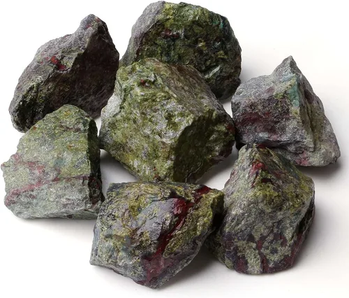 Miniatura 16 de LAIDANLA 1 libra 2" Piedras en Bruto Naturales de Amazonita Cristales Grandes Crudos a Granel Piedras Preciosas Curativas para Sanación Reiki