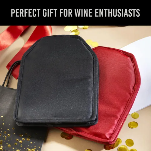 Miniatura 5 de Funda para enfriador de vino de gel sólido, enfriador de botellas reutilizable, color negro