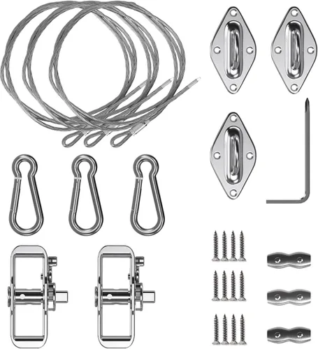 Miniatura 10 de Windscreen4less. Kit de instalación para persianas, Plateado