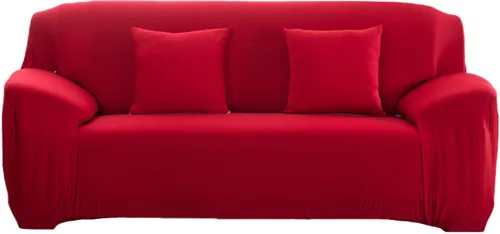 Miniatura 25 de Funda elástica para sofá de color sólido para sofá de 1/2/3/4 plazas, fundas para sofá modular en forma de L, protector de muebles con fundas