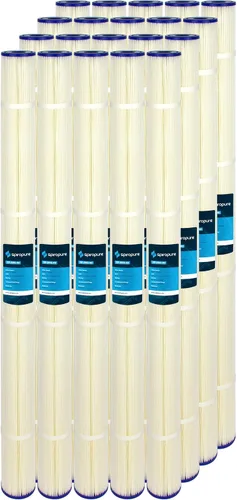 Miniatura 11 de SpiroPure SP-R1 10x2.5 Cartucho de filtro de agua de sedimento de poliéster plisado de 1 micrón SPC-25-1001 (caja de 24)