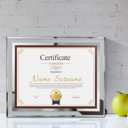 Miniatura 5 de Schliersee Marco para documentos de certificado de 8.5 x 11 pulgadas, marcos de fotos de vidrio para diploma, solo para mesa, paquete de 4